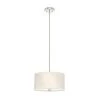 Solhaven 3-Light Brushed Nickel Shaded Pendant Light with Hardback Shade by Hunter -Hunter Sales brushed nickel hunter chandeliers 19380 64 1000