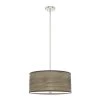 Solhaven 3-Light Brushed Nickel Shaded Pendant Light with Hardback Shade by Hunter -Hunter Sales brushed nickel hunter chandeliers 19381 64 1000