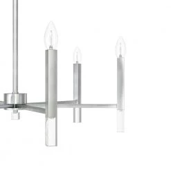 Sunjai 6-Light Brushed Nickel Candlestick Chandelier by Hunter -Hunter Sales brushed nickel hunter chandeliers 19518 a0 1000