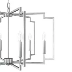Zoanne 6-Light Brushed Nickel Geometric Chandelier by Hunter -Hunter Sales brushed nickel hunter chandeliers 19571 a0 1000