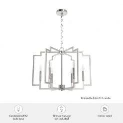 Zoanne 6-Light Brushed Nickel Geometric Chandelier by Hunter -Hunter Sales brushed nickel hunter chandeliers 19573 c3 1000