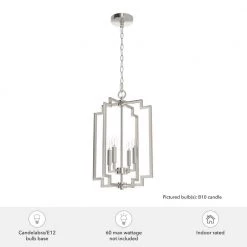 Zoanne 4-Light Brushed Nickel Island Pendant Light by Hunter -Hunter Sales brushed nickel hunter chandeliers 19575 c3 1000