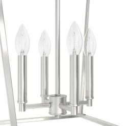 Laurel Ridge 4-Light Brushed Nickel Lantern Pendant Light by Hunter -Hunter Sales brushed nickel hunter chandeliers 19705 a0 1000