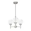 Xidane 3-Light Brushed Nickel Crystal Chandelier with Clear Glass Shades by Hunter -Hunter Sales brushed nickel hunter chandeliers 19740 64 1000
