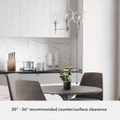 Xidane 3-Light Brushed Nickel Crystal Chandelier with Clear Glass Shades by Hunter -Hunter Sales brushed nickel hunter chandeliers 19740 77 1000