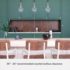 Maple Park 3 Light Brushed Nickel Linear Chandelier with Clear Glass Shades Kitchen Light by Hunter 16 Maple Park 3 Light Brushed Nickel Linear Chandelier with Clear Glass Shades Kitchen Light by Hunter -Hunter Sales brushed nickel hunter chandeliers 19901 77 1000