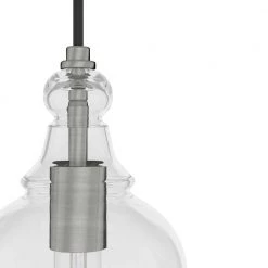 Maple Park 3 Light Brushed Nickel Linear Chandelier with Clear Glass Shades Kitchen Light by Hunter 13 Maple Park 3 Light Brushed Nickel Linear Chandelier with Clear Glass Shades Kitchen Light by Hunter -Hunter Sales brushed nickel hunter chandeliers 19901 a0 1000