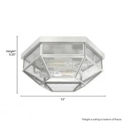 Indria 13 in. 2 Light Brushed Nickel Flush Mount Bathroom Light by Hunter 14 Indria 13 in. 2 Light Brushed Nickel Flush Mount Bathroom Light by Hunter -Hunter Sales brushed nickel hunter flush mount lights 19116 66 1000