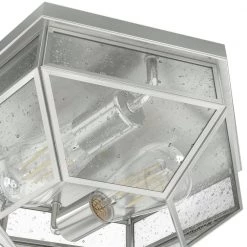 Indria 13 in. 2 Light Brushed Nickel Flush Mount Bathroom Light by Hunter 12 Indria 13 in. 2 Light Brushed Nickel Flush Mount Bathroom Light by Hunter -Hunter Sales brushed nickel hunter flush mount lights 19116 a0 1000