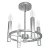 Sunjai 12.25 in. 4-Light Brushed Nickel Semi-Flush Mount by Hunter -Hunter Sales brushed nickel hunter flush mount lights 19524 64 1000