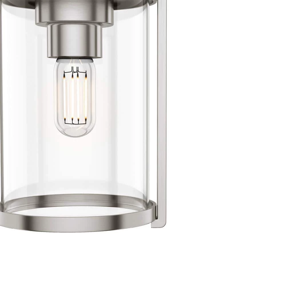 Astwood 1 Light Brushed Nickel Mini Pendant with Glass Shade Kitchen Light by Hunter 8 Astwood 1 Light Brushed Nickel Mini Pendant with Glass Shade Kitchen Light by Hunter - Image 6