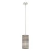 Solhaven 1-Light Brushed Nickel Island Mini-Pendant Light with Hardback Shade by Hunter -Hunter Sales brushed nickel hunter pendant lights 19239 64 1000