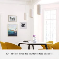 Solhaven 1-Light Brushed Nickel Island Mini-Pendant Light with Hardback Shade by Hunter -Hunter Sales brushed nickel hunter pendant lights 19240 66 1000