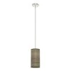 Solhaven 1-Light Brushed Nickel Island Mini-Pendant Light with Plastic Shade by Hunter