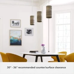 Solhaven 1-Light Brushed Nickel Island Mini-Pendant Light with Plastic Shade by Hunter -Hunter Sales brushed nickel hunter pendant lights 19241 66 1000