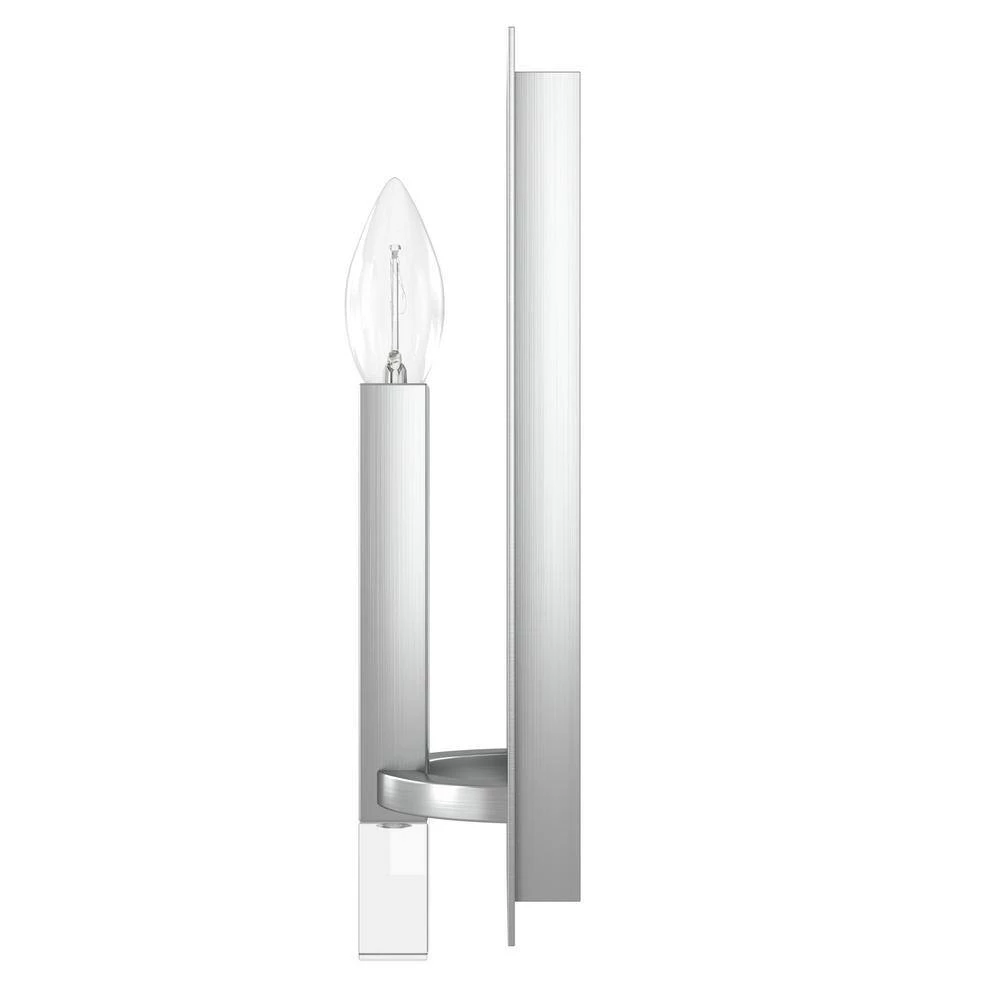 Sunjai 1-Light Brushed Nickel Wall Sconce by Hunter 7 Sunjai 1-Light Brushed Nickel Wall Sconce by Hunter - Image 5