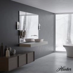 Sunjai 1-Light Brushed Nickel Wall Sconce by Hunter 11 Sunjai 1-Light Brushed Nickel Wall Sconce by Hunter -Hunter Sales brushed nickel hunter vanity lighting 19526 40 1000