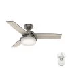 Sentinel 44 in. Indoor Brushed Slate Ceiling Fan with Remote with Light Kit by Hunter 1 Sentinel 44 in. Indoor Brushed Slate Ceiling Fan with Remote with Light Kit by Hunter -Hunter Sales brushed slate hunter ceiling fans with lights 50393 64 1000