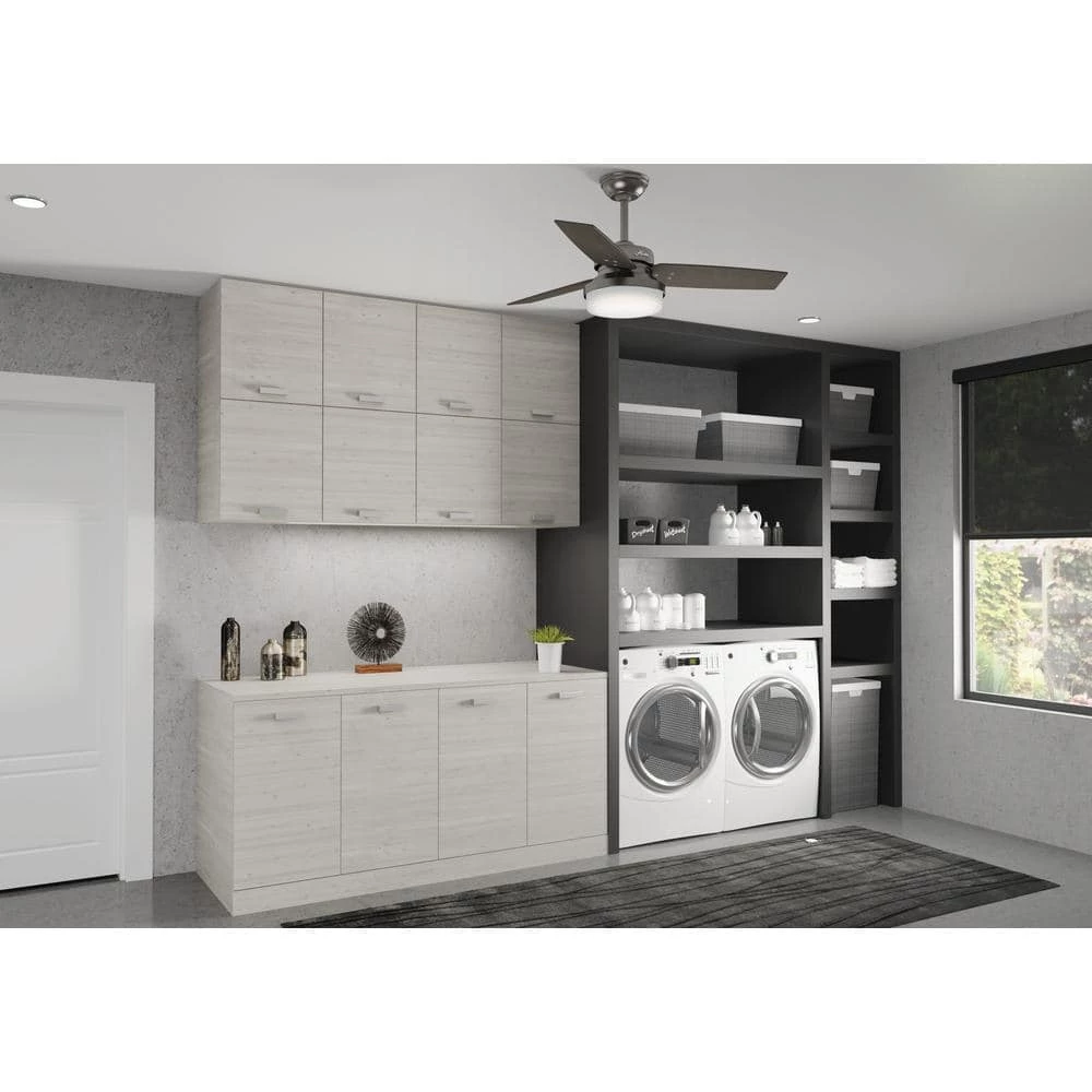 Sentinel 44 in. Indoor Brushed Slate Ceiling Fan with Remote with Light Kit by Hunter 4 Sentinel 44 in. Indoor Brushed Slate Ceiling Fan with Remote with Light Kit by Hunter - Image 2