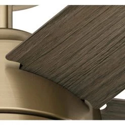 Lykke 52 in. Indoor Burnished Brass Ceiling Fan with Light Kit and Remote by Hunter -Hunter Sales burnished brass hunter ceiling fans with lights 51571 44 1000