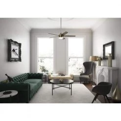 Erikson 52 in. Indoor Burnished Brass Ceiling Fan with Remote and Light Kit by Hunter -Hunter Sales burnished brass hunter ceiling fans with lights 51728 a0 1000