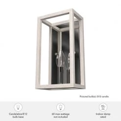 Squire Manor 1-Light Chrome Wall Sconce with Distressed White Frame by Hunter 14 Squire Manor 1-Light Chrome Wall Sconce with Distressed White Frame by Hunter -Hunter Sales chrome hunter vanity lighting 19999 66 1000