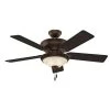 Italian Countryside 52 in. Indoor Cocoa Bronze Ceiling Fan with Light by Hunter -Hunter Sales cocoa hunter ceiling fans with lights 53200 64 1000
