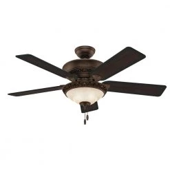 Italian Countryside 52 in. Indoor Cocoa Bronze Ceiling Fan with Light by Hunter