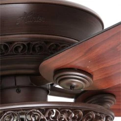 Italian Countryside 52 in. Indoor Cocoa Bronze Ceiling Fan with Light by Hunter -Hunter Sales cocoa hunter ceiling fans with lights 53200 77 1000