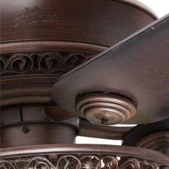 Italian Countryside 52 in. Indoor Cocoa Bronze Ceiling Fan with Light by Hunter -Hunter Sales cocoa hunter ceiling fans with lights 53200 a0 1000