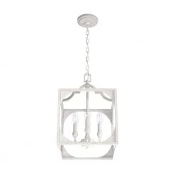 Highland Hill 4 Light Distressed White Island Pendant Light Dining Room Light by Hunter -Hunter Sales distressed white hunter chandeliers 19284 c3 1000