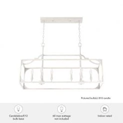 Highland Hill 8 Light Distressed White Candlestick Chandelier Kitchen Light by Hunter 17 Highland Hill 8 Light Distressed White Candlestick Chandelier Kitchen Light by Hunter -Hunter Sales distressed white hunter chandeliers 19290 66 1000