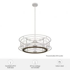 Langwood 4 Light Distressed White Candlestick Chandelier Dining Room Light by Hunter 14 Langwood 4 Light Distressed White Candlestick Chandelier Dining Room Light by Hunter -Hunter Sales distressed white hunter chandeliers 19332 1d 1000