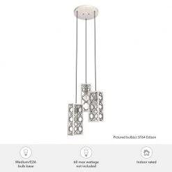 Gablecrest 3 Light Distressed White Cluster Chandelier with Metal Shades Kitchen Light by Hunter -Hunter Sales distressed white hunter chandeliers 19996 1d 1000