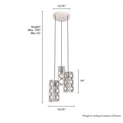 Gablecrest 3 Light Distressed White Cluster Chandelier with Metal Shades Kitchen Light by Hunter -Hunter Sales distressed white hunter chandeliers 19996 66 1000