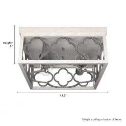 Gablecrest 13.5 in. 2-Light Distressed White Flush Mount by Hunter 12 Gablecrest 13.5 in. 2-Light Distressed White Flush Mount by Hunter -Hunter Sales distressed white hunter flush mount lights 19393 1d 1000