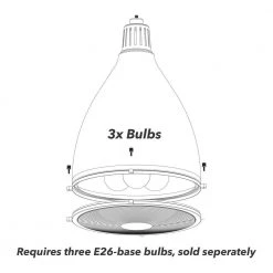 Bluff View 3 Light Flat Matte Black Island Pendant Light with Metal Shade Dining Room Light by Hunter -Hunter Sales flat matte black hunter chandeliers 19212 44 1000