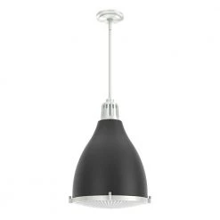 Bluff View 3 Light Flat Matte Black Island Pendant Light with Metal Shade Dining Room Light by Hunter