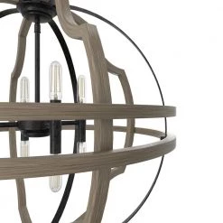 Stone Creek 8 Light French Oak Island Pendant Light Dining Room Light by Hunter -Hunter Sales french oak hunter chandeliers 19225 a0 1000