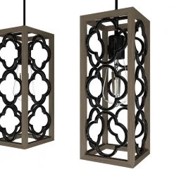 Gablecrest 3 Light French Oak Linear Chandelier with Metal Shades Kitchen Light by Hunter 13 Gablecrest 3 Light French Oak Linear Chandelier with Metal Shades Kitchen Light by Hunter -Hunter Sales french oak hunter chandeliers 19948 a0 1000