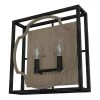 Stone Creek 2 Light Rustic Iron Wall Sconce Bathroom Light by Hunter 1 Stone Creek 2 Light Rustic Iron Wall Sconce Bathroom Light by Hunter -Hunter Sales french oak hunter vanity lighting 19227 64 1000
