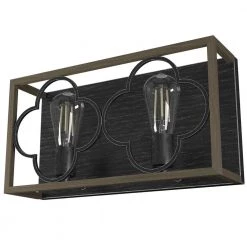 Gablecrest 17 in. 2 Light French Oak Vanity Light Bathroom Light by Hunter