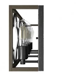 Gablecrest 33 in. 4-Light French Oak Vanity Light by Hunter -Hunter Sales french oak hunter vanity lighting 19398 77 1000