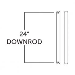 24 in. Fresh White Extension Downrod for 11 ft. Ceilings by Hunter -Hunter Sales fresh white hunter ceiling fan downrods 99702 4f 1000