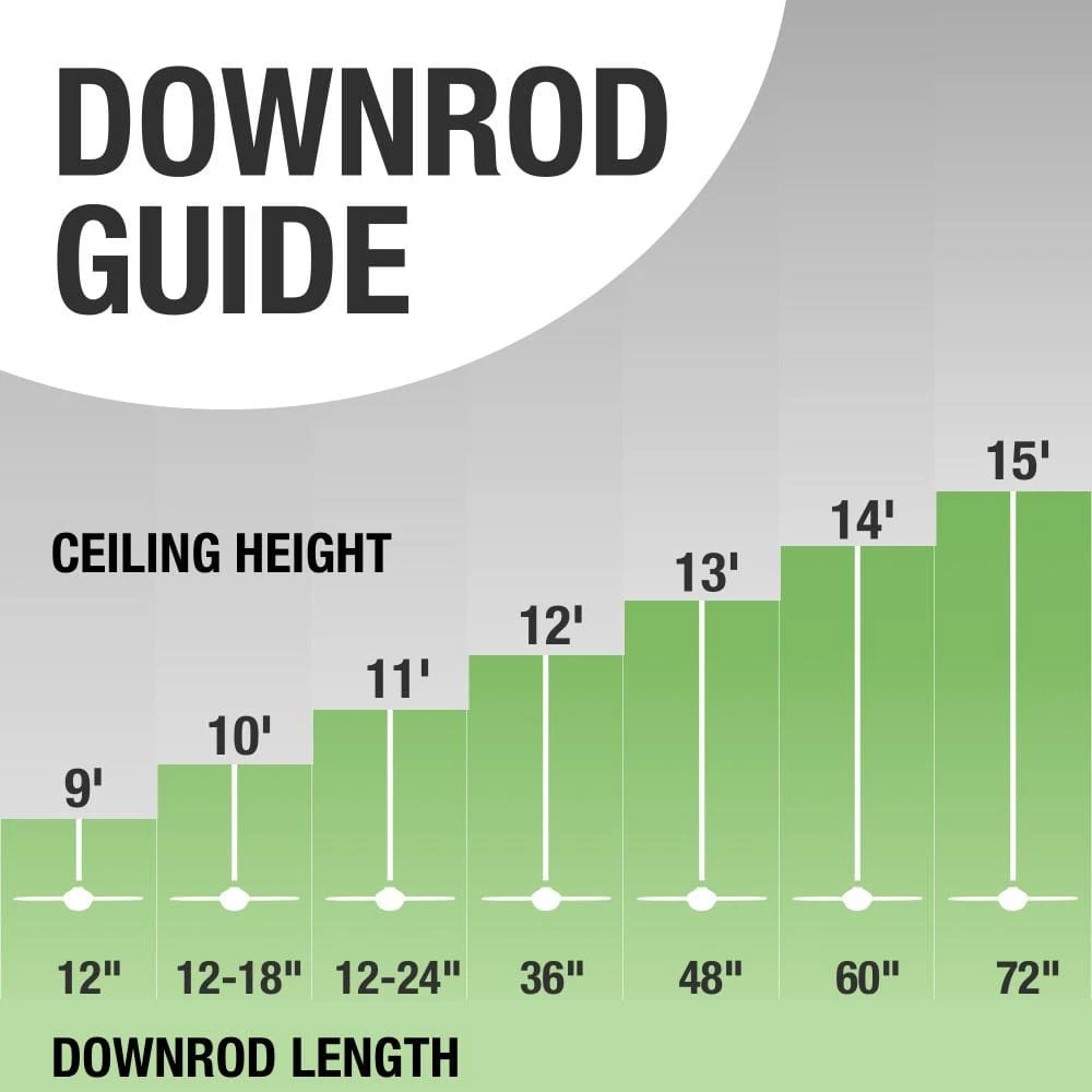 48 in. Fresh White Extension Rod for 13 ft. Ceilings by Hunter 4 48 in. Fresh White Extension Rod for 13 ft. Ceilings by Hunter - Image 2