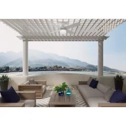 Timpani 52 in. LED Indoor Fresh White Ceiling Fan with Light Kit by Hunter -Hunter Sales fresh white hunter ceiling fans with lights 50362 1f 1000