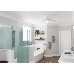 Timpani 52 in. LED Indoor Fresh White Ceiling Fan with Light Kit by Hunter -Hunter Sales fresh white hunter ceiling fans with lights 50362 c3 1000