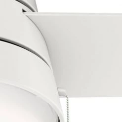 Aker 52 in. LED Indoor/Outdoor Fresh White Ceiling Fan with Light Kit by Hunter -Hunter Sales fresh white hunter ceiling fans with lights 50387 76 1000