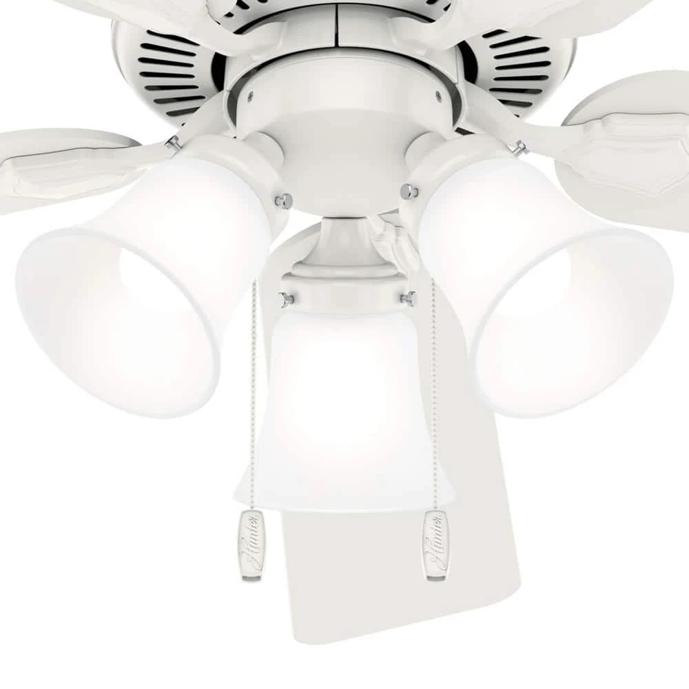 Swanson 52 in. Integrated LED Indoor Fresh White Ceiling Fan by Hunter 5 Swanson 52 in. Integrated LED Indoor Fresh White Ceiling Fan by Hunter - Image 3