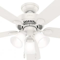 Swanson 52 in. Integrated LED Indoor Fresh White Ceiling Fan by Hunter 21 Swanson 52 in. Integrated LED Indoor Fresh White Ceiling Fan by Hunter -Hunter Sales fresh white hunter ceiling fans with lights 50895 76 1000
